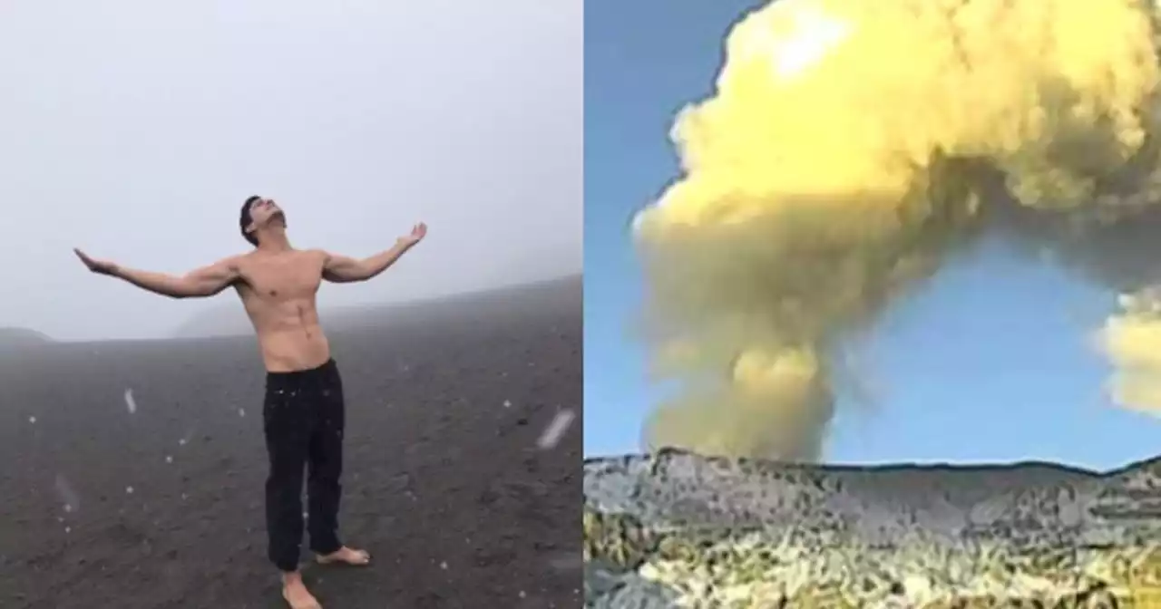 Críticas a foto de joven en el Nevado de Ruíz en potencial erupción