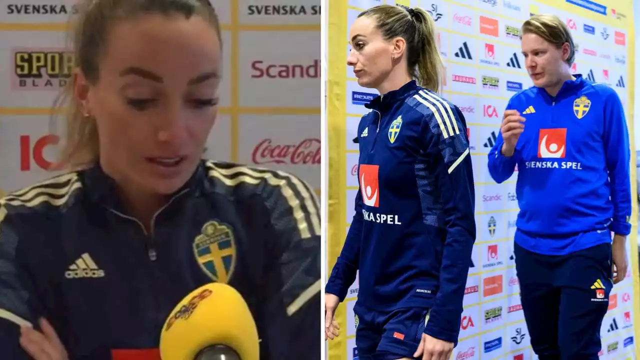 Asllani bryter mitt under sin intervju