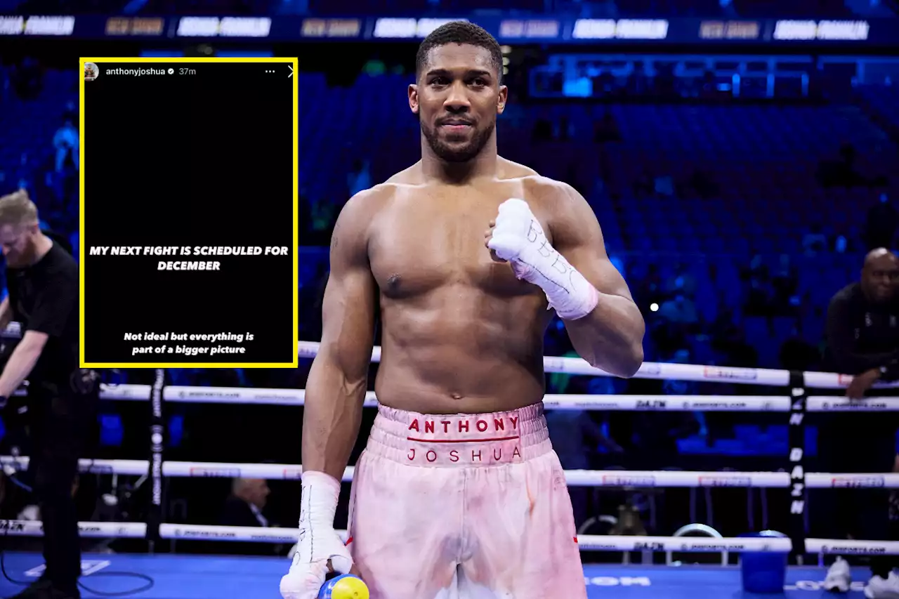 Anthony Joshua says next fight not ideal as he confirms there will be no quick return