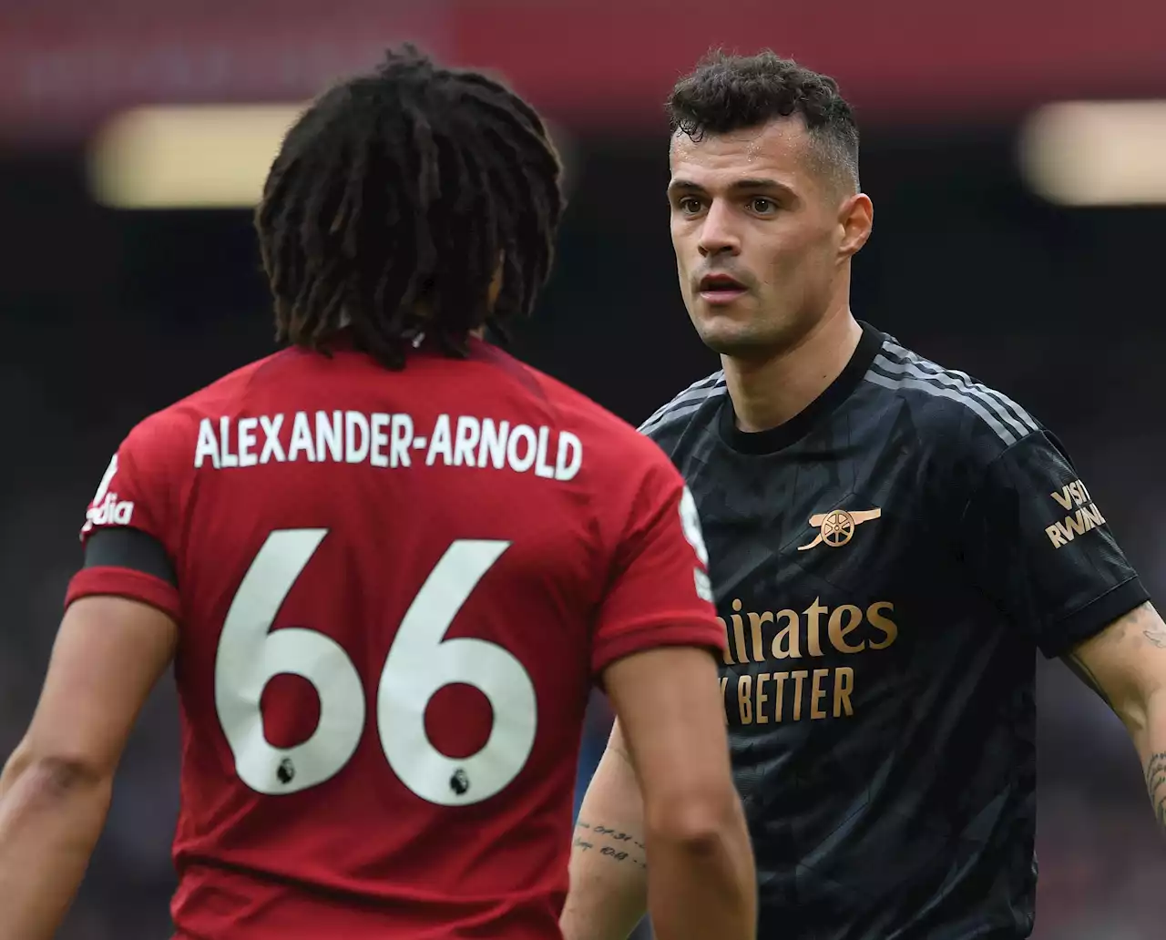 Granit Xhaka fell foul of Anfield 'rule' with Arsenal letting two-goal lead slip