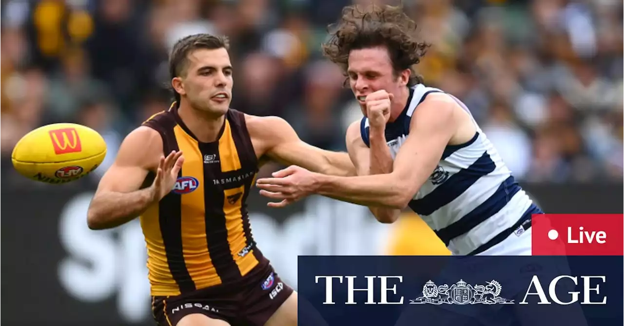 Easter Monday AFL LIVE: Hawks start hot but Cats chase as Easter Monday battle heats up