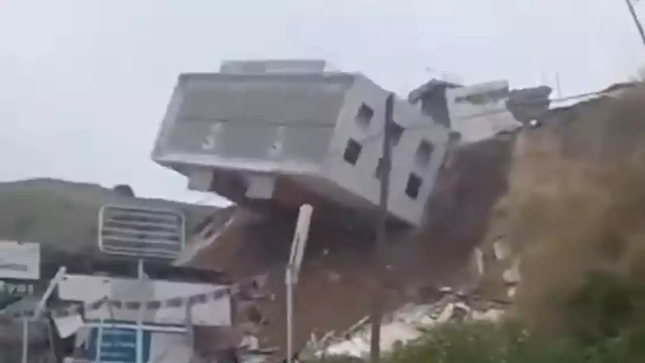 Watch Building Tumble Down Hillside After Landslide In Mexico - Videos from The Weather Channel