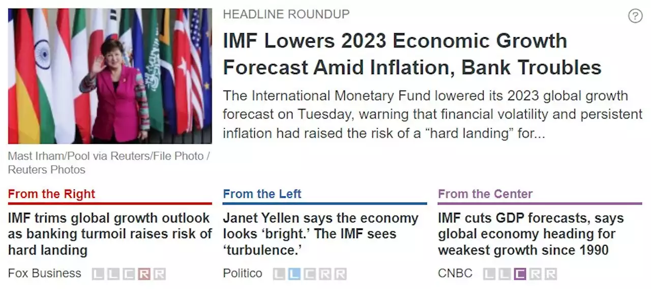 IMF Lowers 2023 Economic Growth Forecast Amid Inflation, Bank Troubles