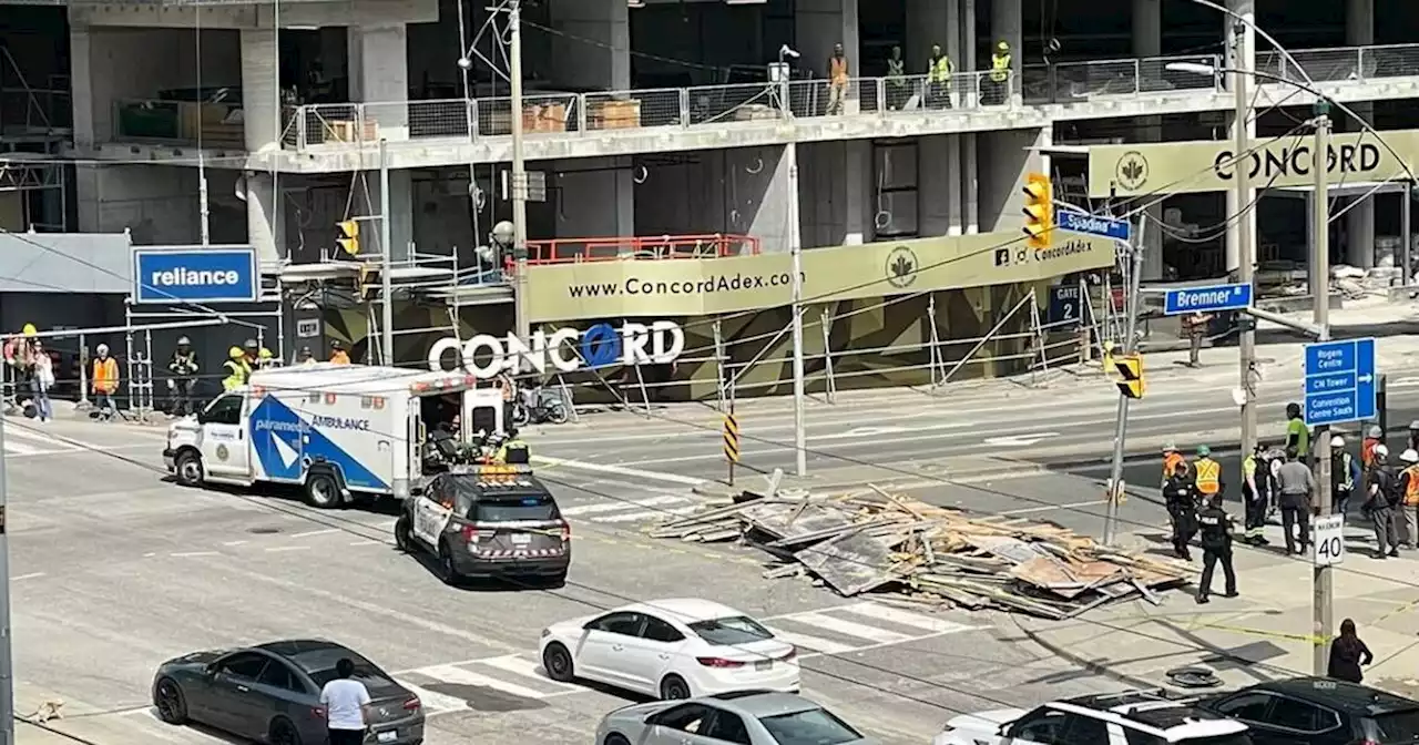 Terrifying Toronto construction accident caught on video from many angles