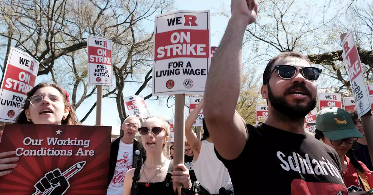 As Rutgers enters day 2 of strike, president says picketers should not disrupt classes