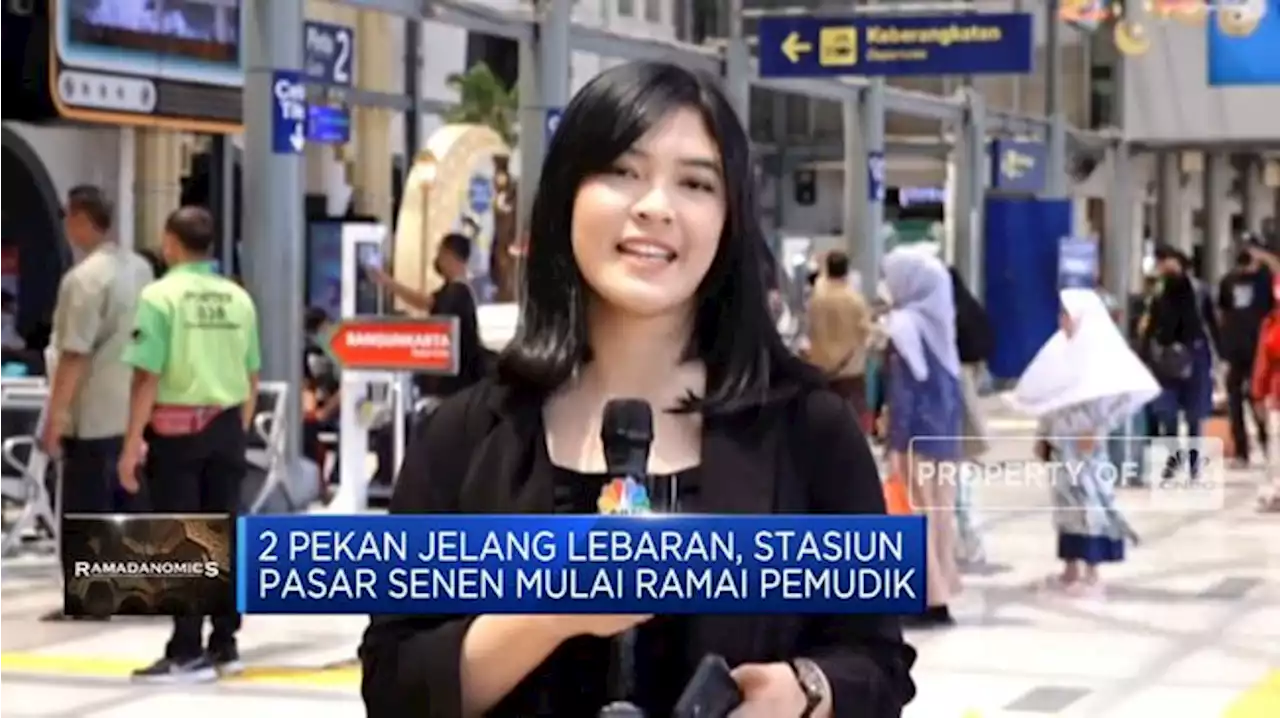 2 Pekan Jelang Lebaran, Stasiun Pasar Senen Ramai Pemudik