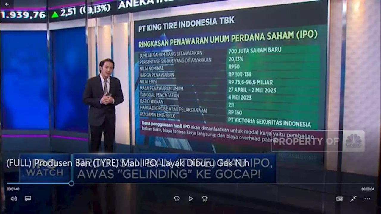 Video: Produsen Ban (TYRE) Mau IPO, Layak Diburu Gak Nih?