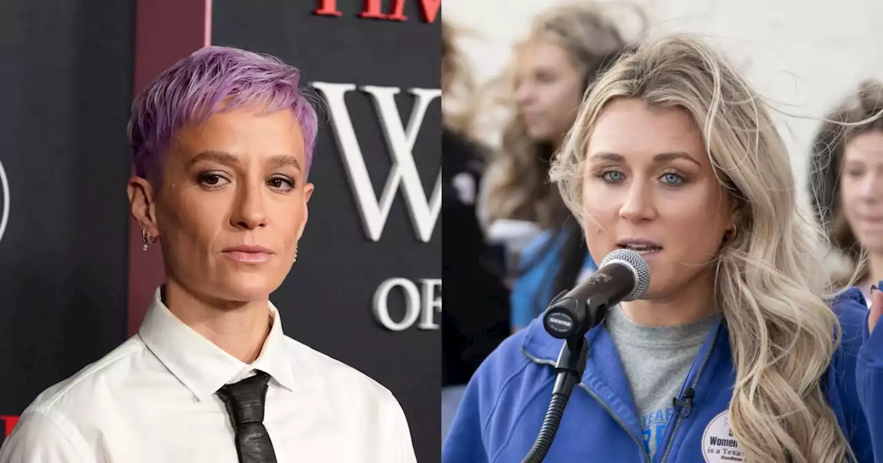 Riley Gaines accuses Megan Rapinoe of 'virtue signaling' on transgender sports bans