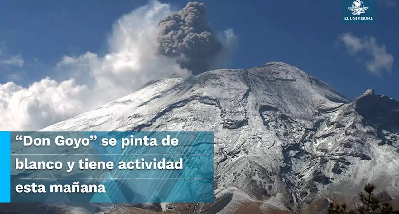 En plena primavera, volcán Popocatépetl luce nevado | El Universal