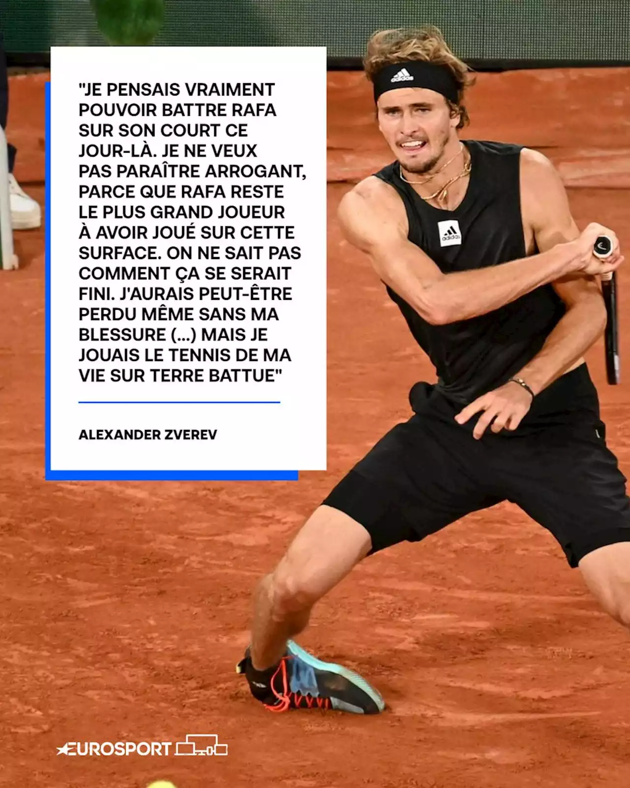 Alexander Zverev sur sa grave blessure : 'J'ai dû réapprendre à marcher, à courir...'