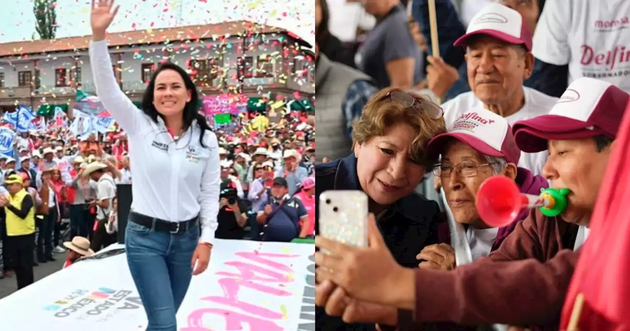 Delfina Gómez y Alejandra del Moral compiten por el Edomex desde los municipios