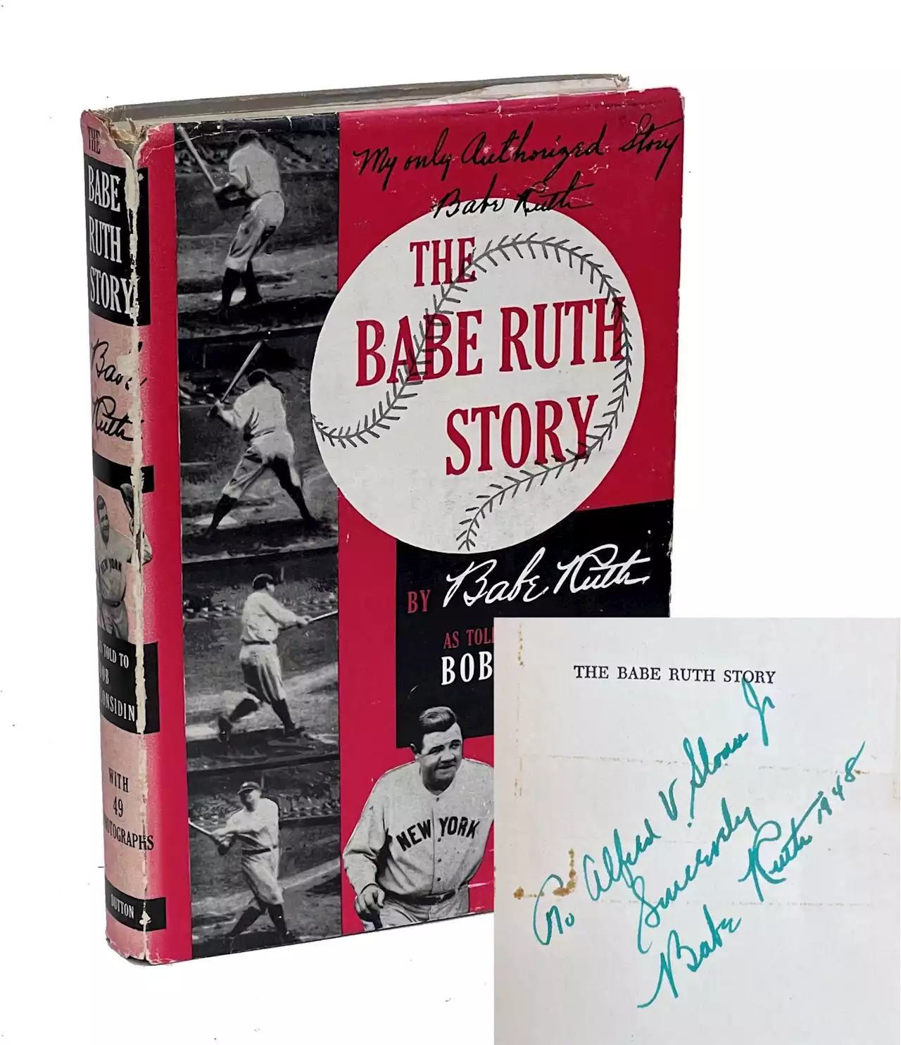 Signed Babe Ruth Autobiography Among Rare Baseball Books Fetching High Prices