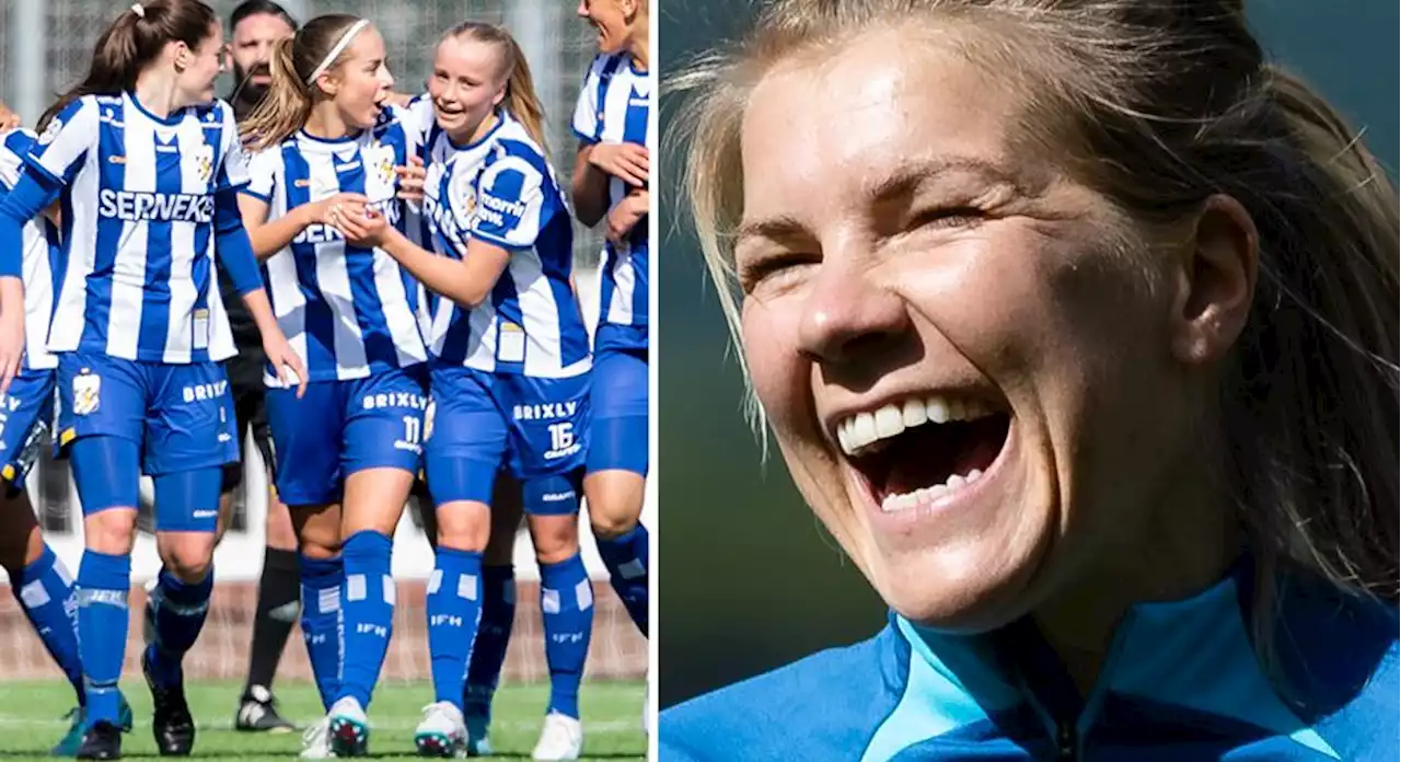 Hegerberg hyllar IFK Göteborgs satsning: 'Kul att man satsar'