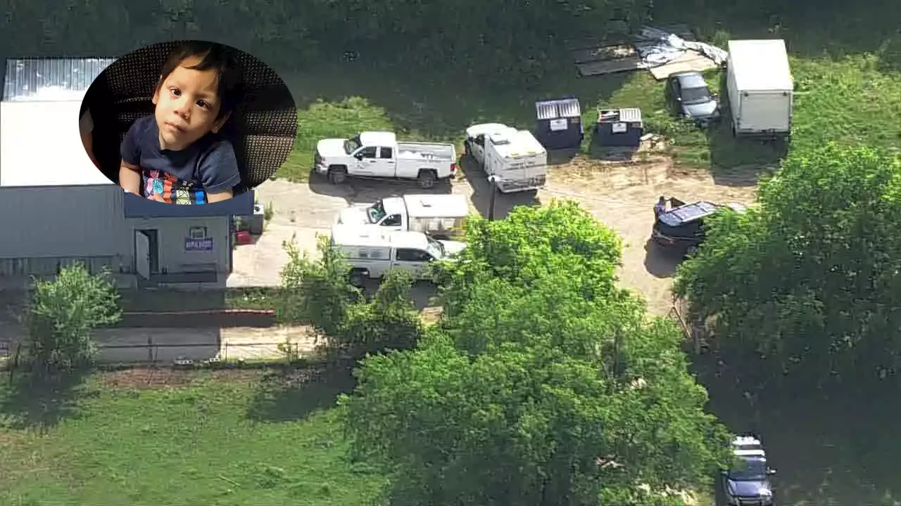 Everman investigators search wooded area, break concrete looking for boy's body