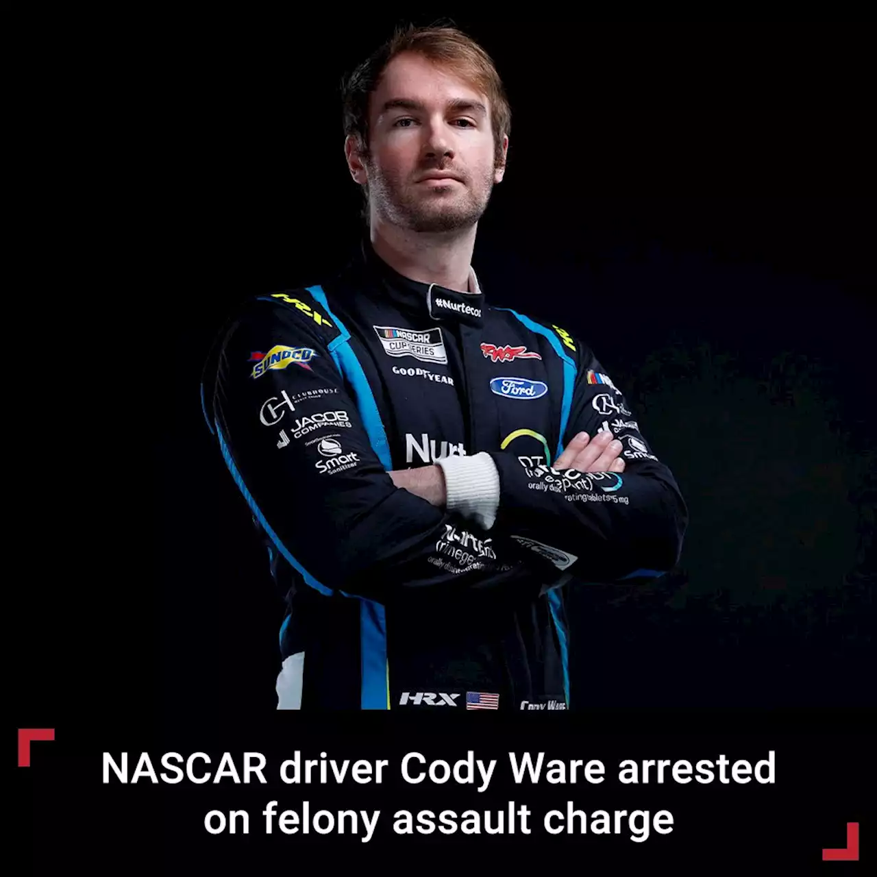 NASCAR driver Cody Ware arrested on felony assault charge in North Carolina, suspended indefinitely