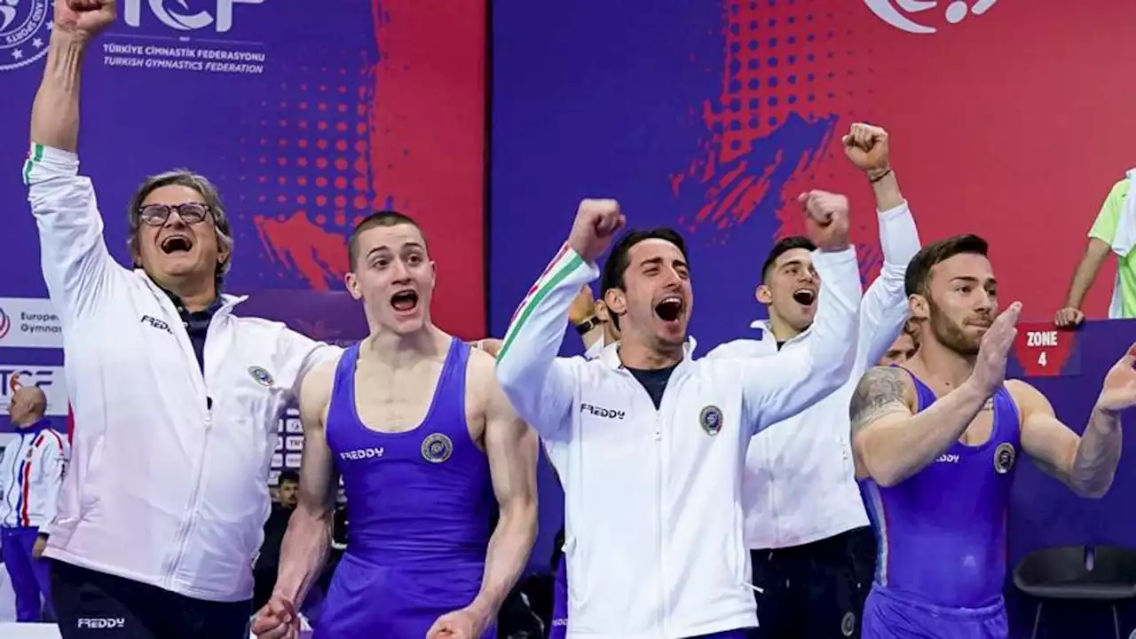 Azzurri, storico oro a squadre agli Europei di ginnastica artistica