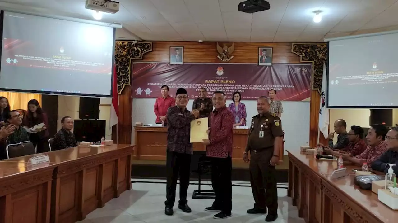 Penuhi Syarat Dukungan, 18 Bakal Calon DPD Provinsi Bali Ditetapkan