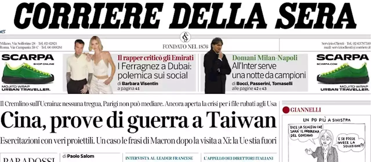 Le prime pagine di oggi - Il Post