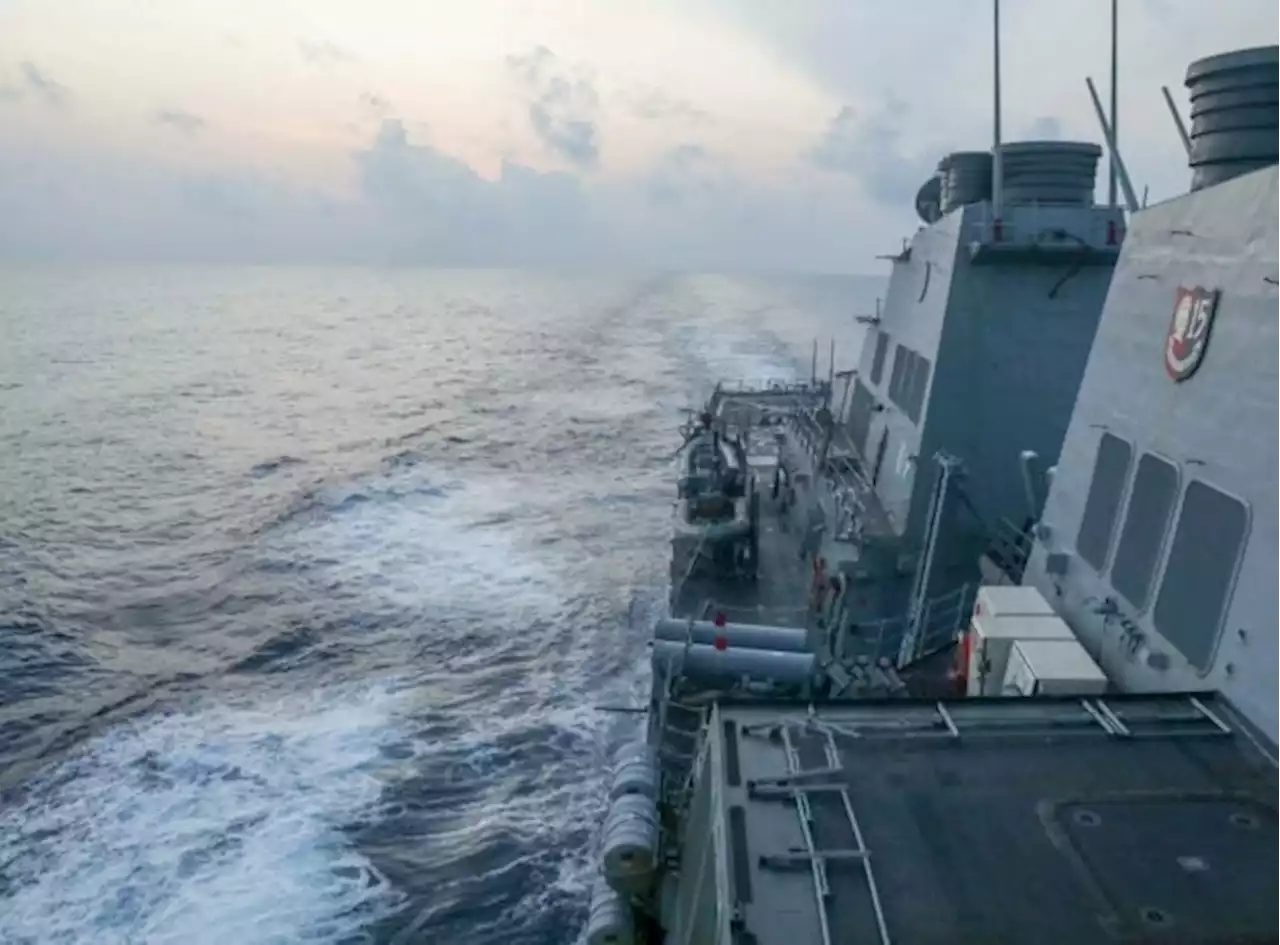 US warship cruises near China outpost in West Philippine Sea