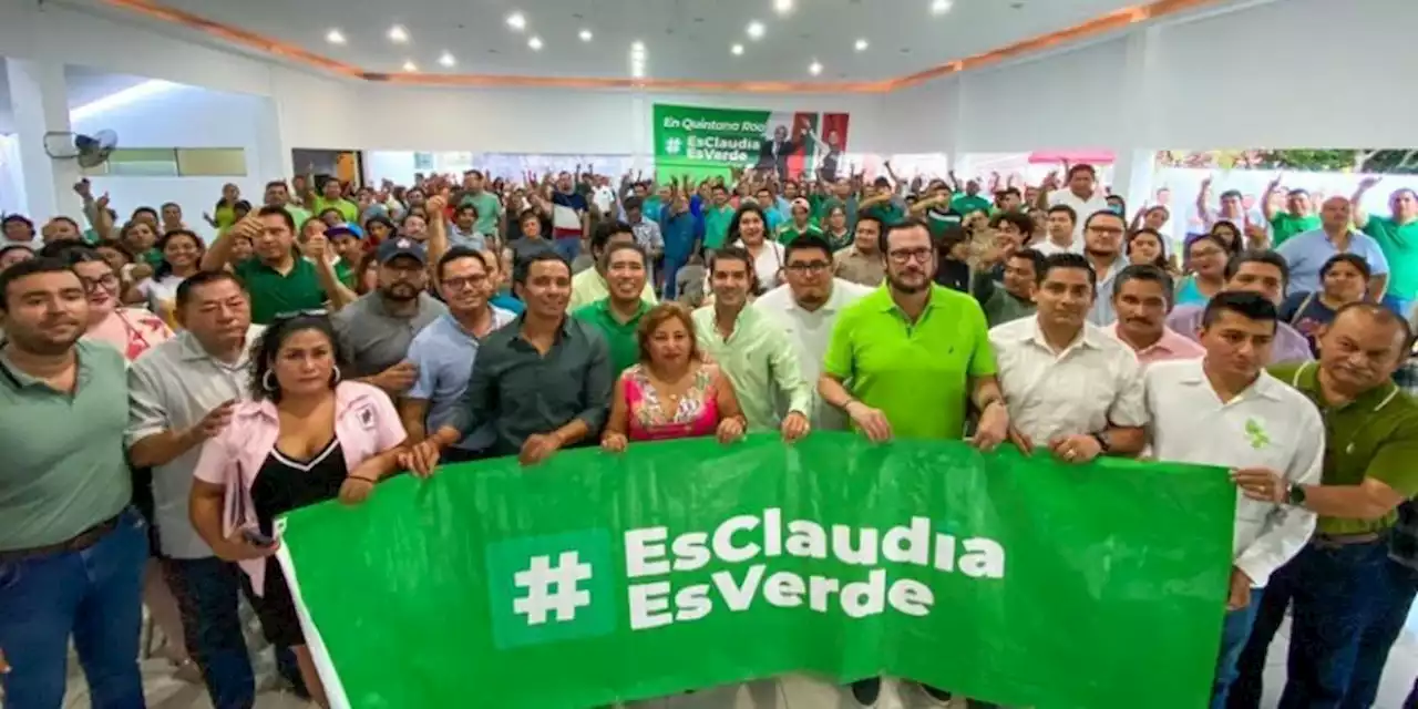 Claudia es verde; Sheinbaum suma un amplio respaldo entre integrantes del Partido Verde