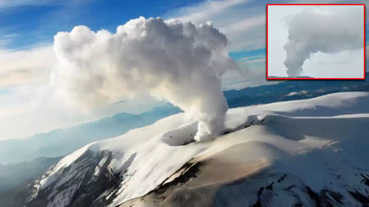 [VIDEO y FOTOS] ¿Señal divina?: Fumarola del volcán Nevado del Ruiz muestra un claro rostro