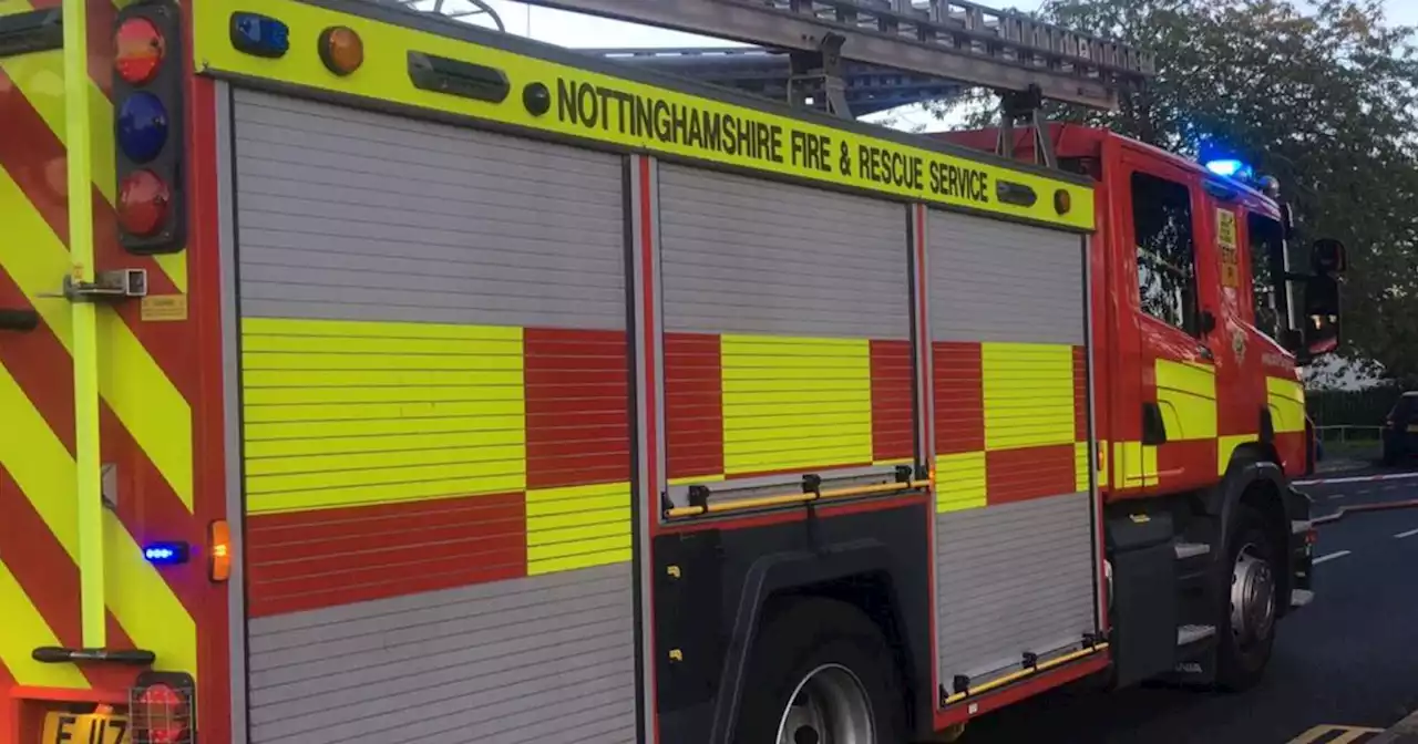 Nottingham firefighters tackle blaze at derelict building