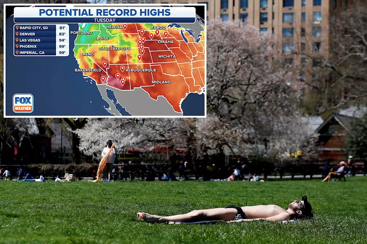 Coast-to-coast record highs expected as above-average warmth arrives for 200 million in US