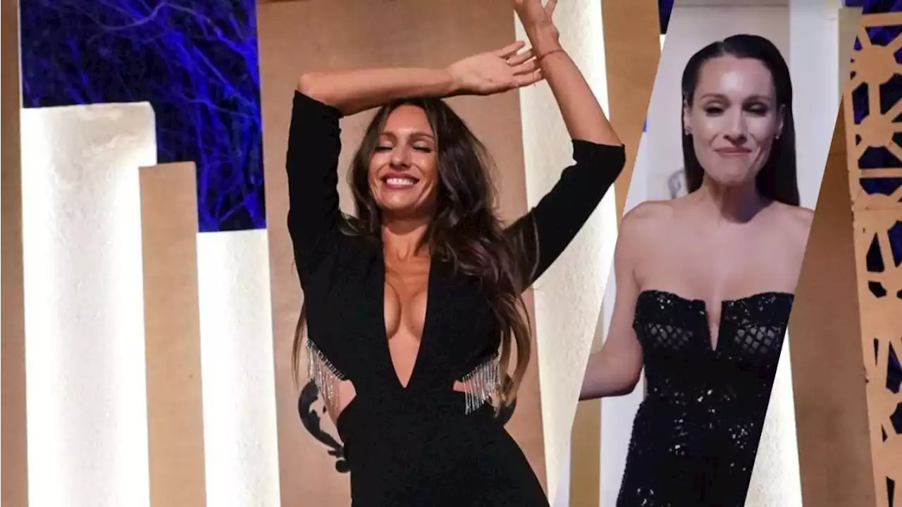 Pampita presentó la final de El Hotel de los Famosos con un vestido de gala de red negro