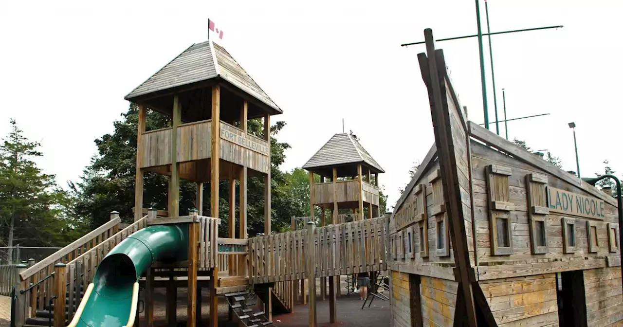 Vandalism at city playground