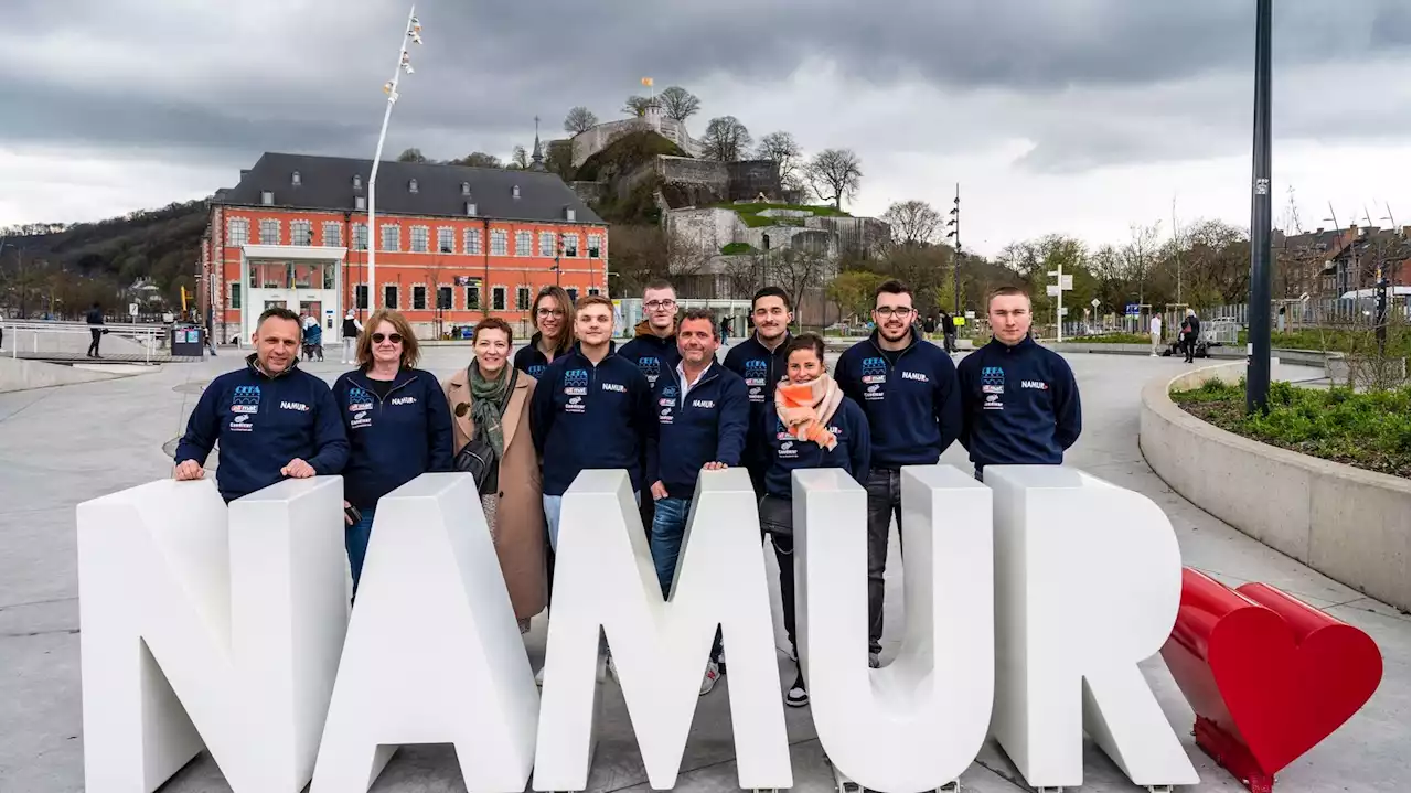 Namur s’offre un lettrage géant sur le site de la Confluence