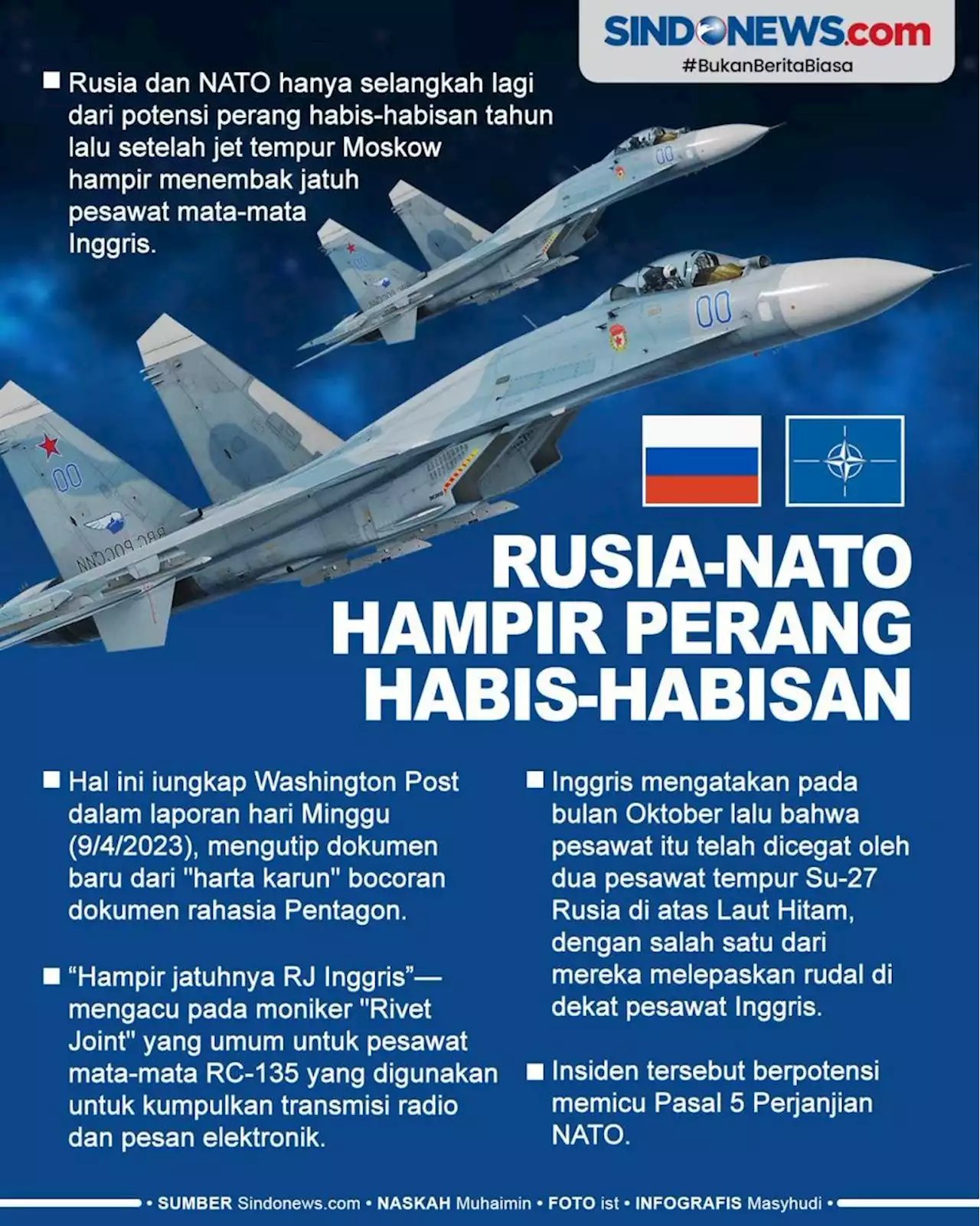 Tahun Lalu, Rusia-NATO Selangkah Lagi Perang Habis-habisan