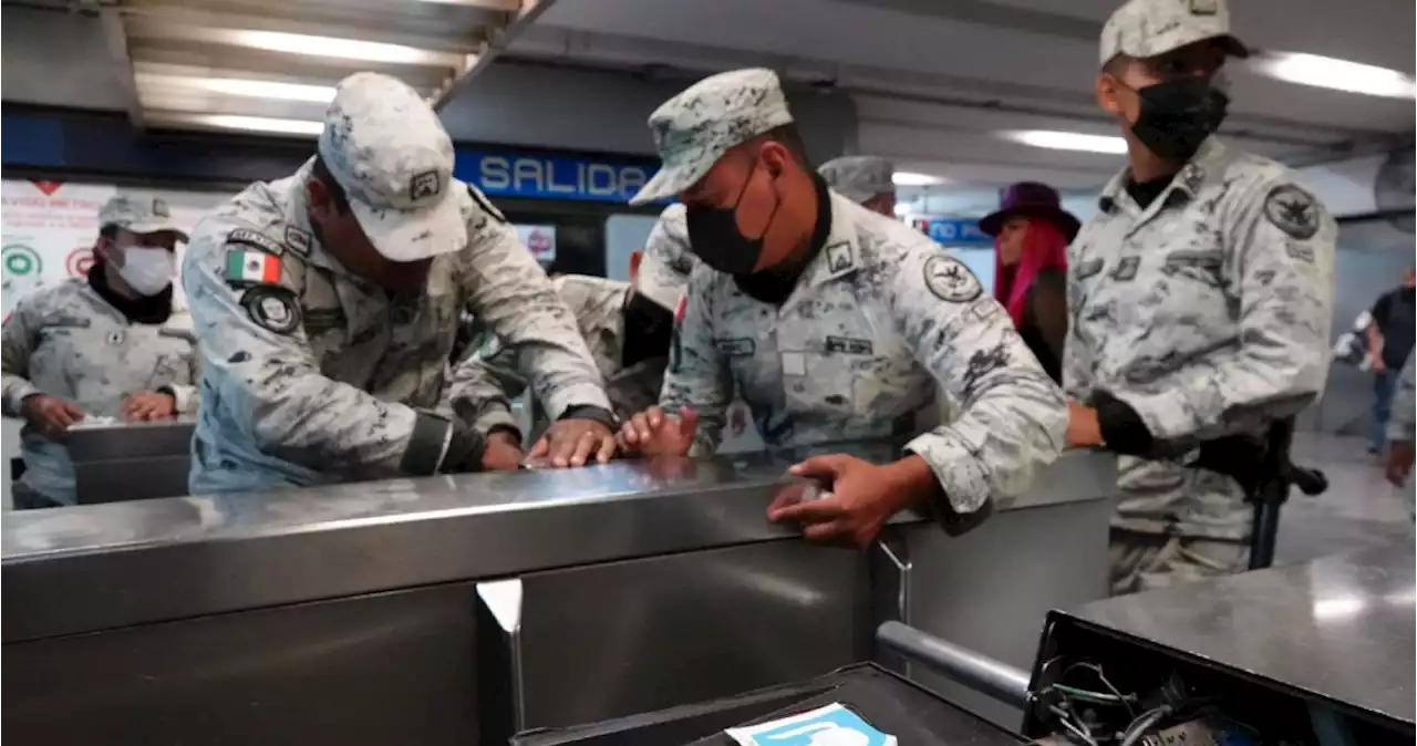 Guardia Nacional se quedará en el Metro CdMx sólo para vigilancia nocturna: Sheinbaum