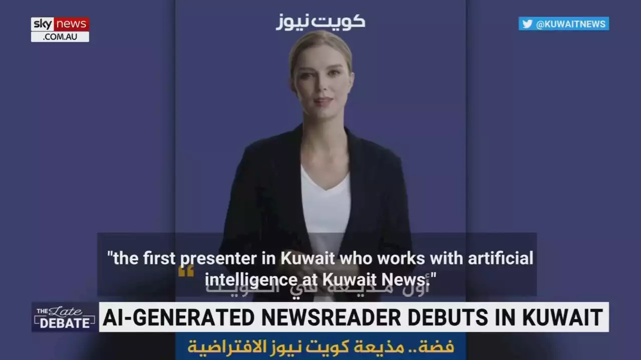 Kuwaiti media company creates a &#8216;virtual news presenter&#8217; generated by AI