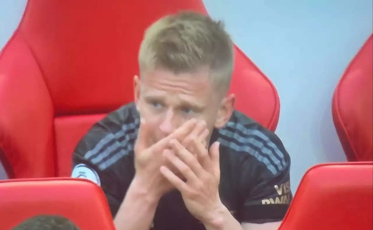 Zinchenko sends message to Arsenal fans after being close to tears on the bench