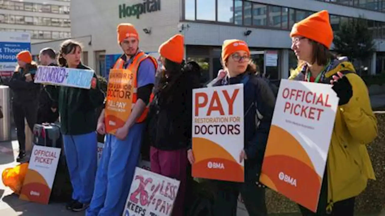 Thousands of junior doctors from across UK kick off four-day strike