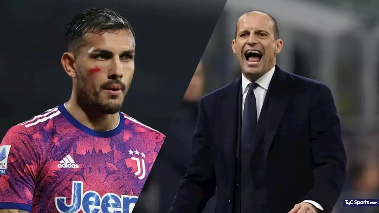 En Italia aseguran que PAREDES tuvo un TENSO CRUCE con ALLEGRI y DEJARÁ JUVENTUS - TyC Sports