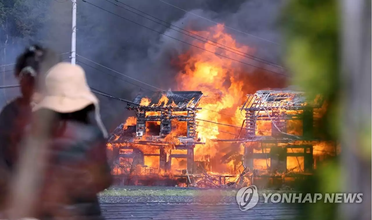 [강릉산불] '8시간 사투' 끝에 주불 진화…'특별재난지역 건의' | 연합뉴스