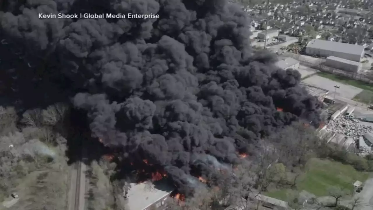 Richmond fire at Indiana recycling plant could burn for days after thousands asked to evacuate