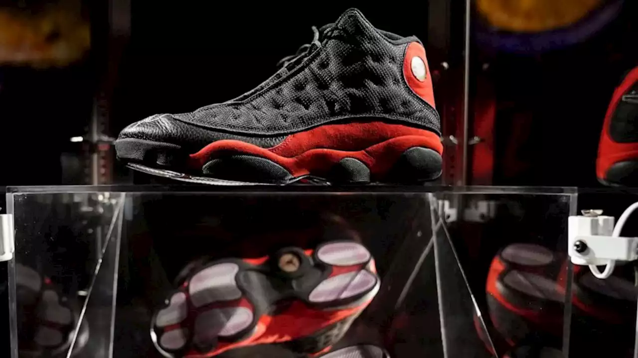 Michael Jordan's game-worn 1998 Air Jordans sell at auction for record $2.24 million