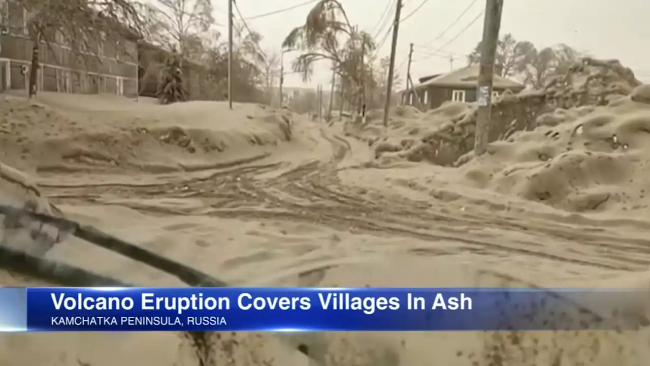 Shiveluch volcano eruption in Russia spews vast ash clouds extending over 300 miles