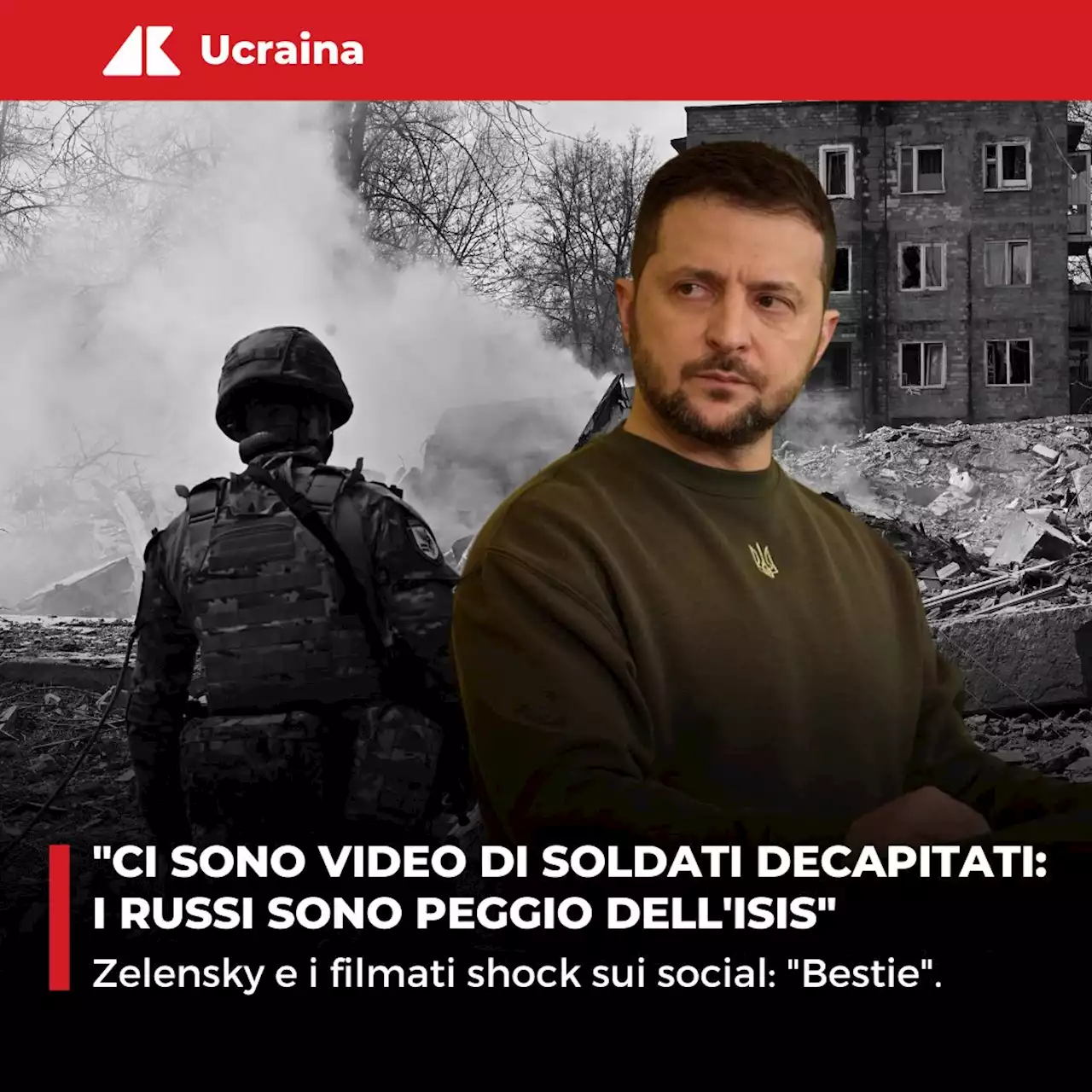 Soldati Ucraina decapitati, Zelensky: 'Non perdoneremo' - Video