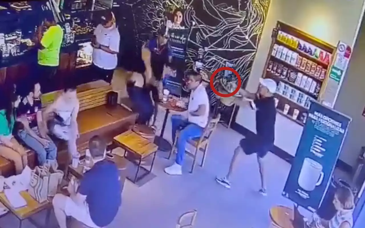 Así fue el mortal ataque a empresario en Starbucks de Tulum | Video