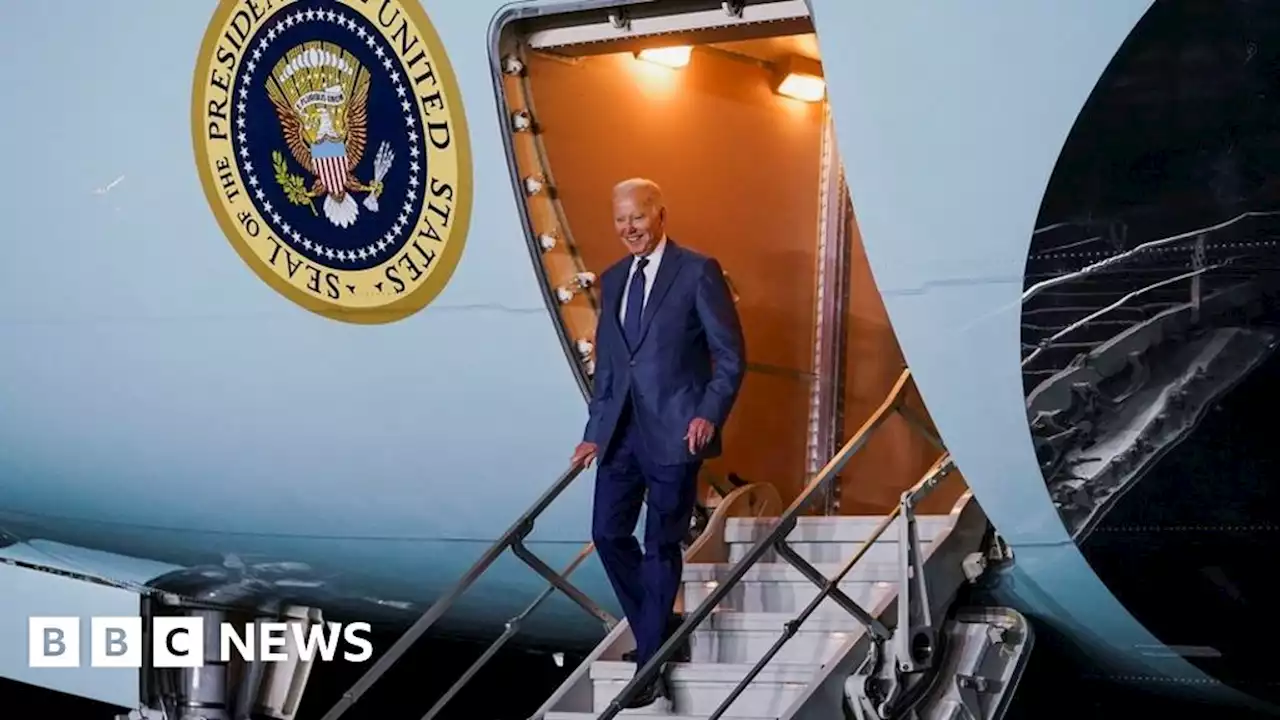 US President Joe Biden arrives in Northern Ireland