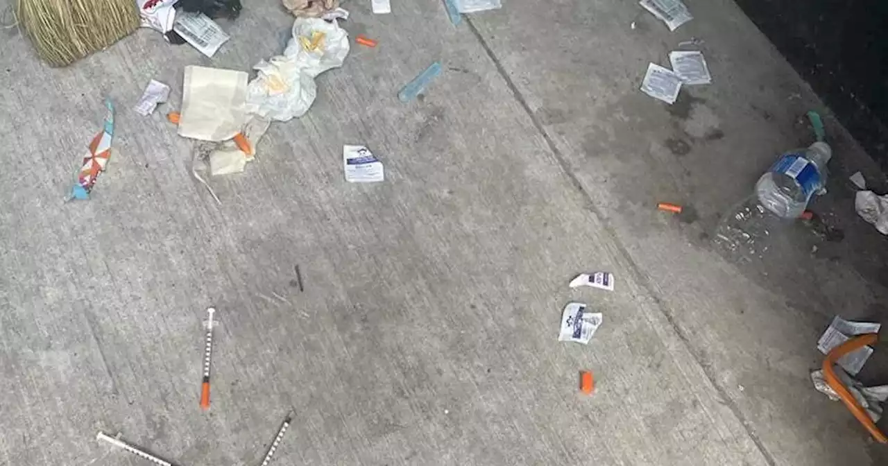 Pile of used drug paraphernalia on Toronto street has the internet talking