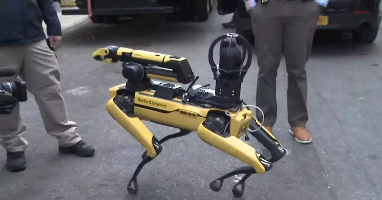 NYPD, Mayor Adams unveil robot police dogs in Times Square