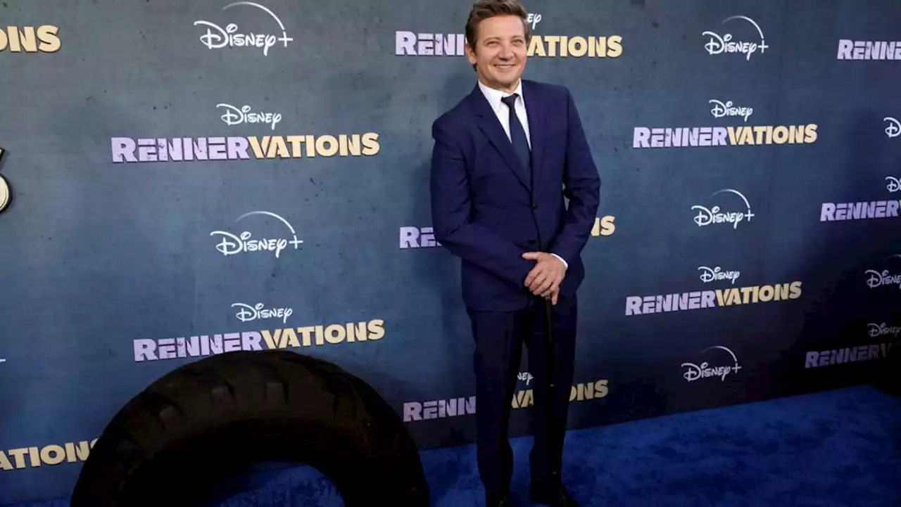 Jeremy Renner attends premiere for new series, months after snow plough crush