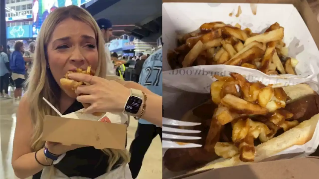 This woman pledged to eat a poutine hot dog for every Blue Jays home run – then they hit a record