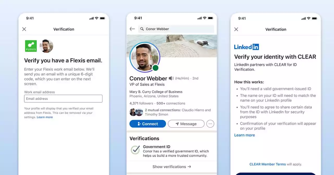 LinkedIn teams up with CLEAR on verification features | Engadget