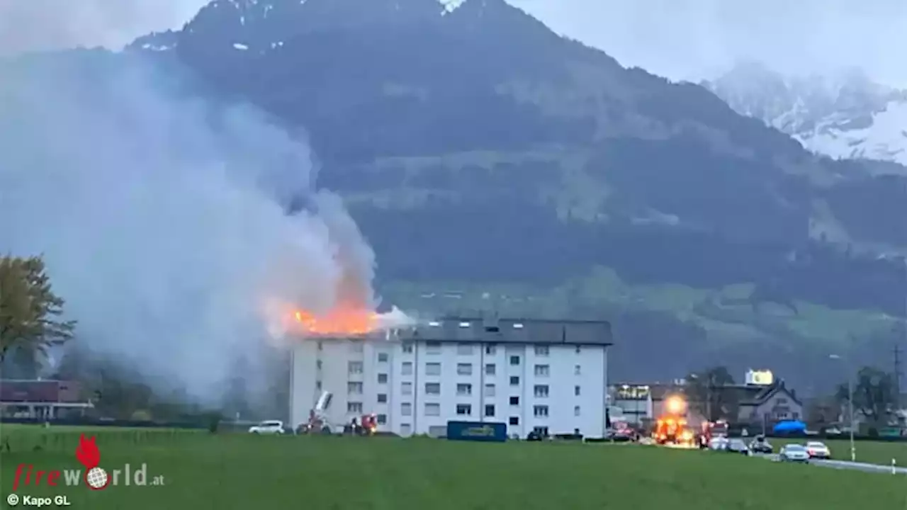 Schweiz: Zweimaliger Dachstuhlbrand an Mehrfamilienhaus in Ziegelbrücke