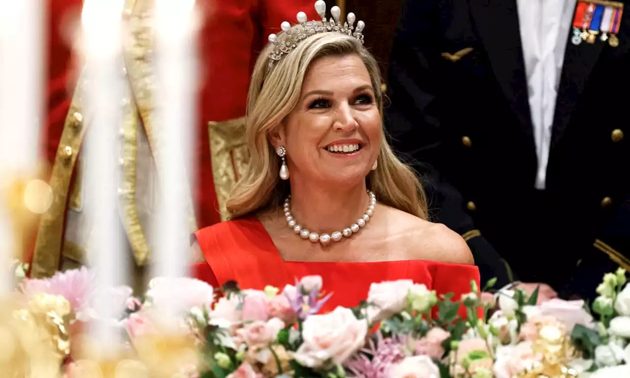 El fabuloso look de gala de Máxima: un vestido con curioso nombre y tiara con historia